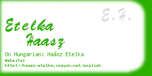 etelka haasz business card