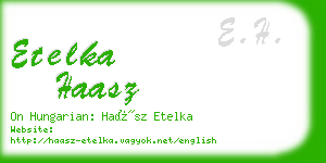 etelka haasz business card